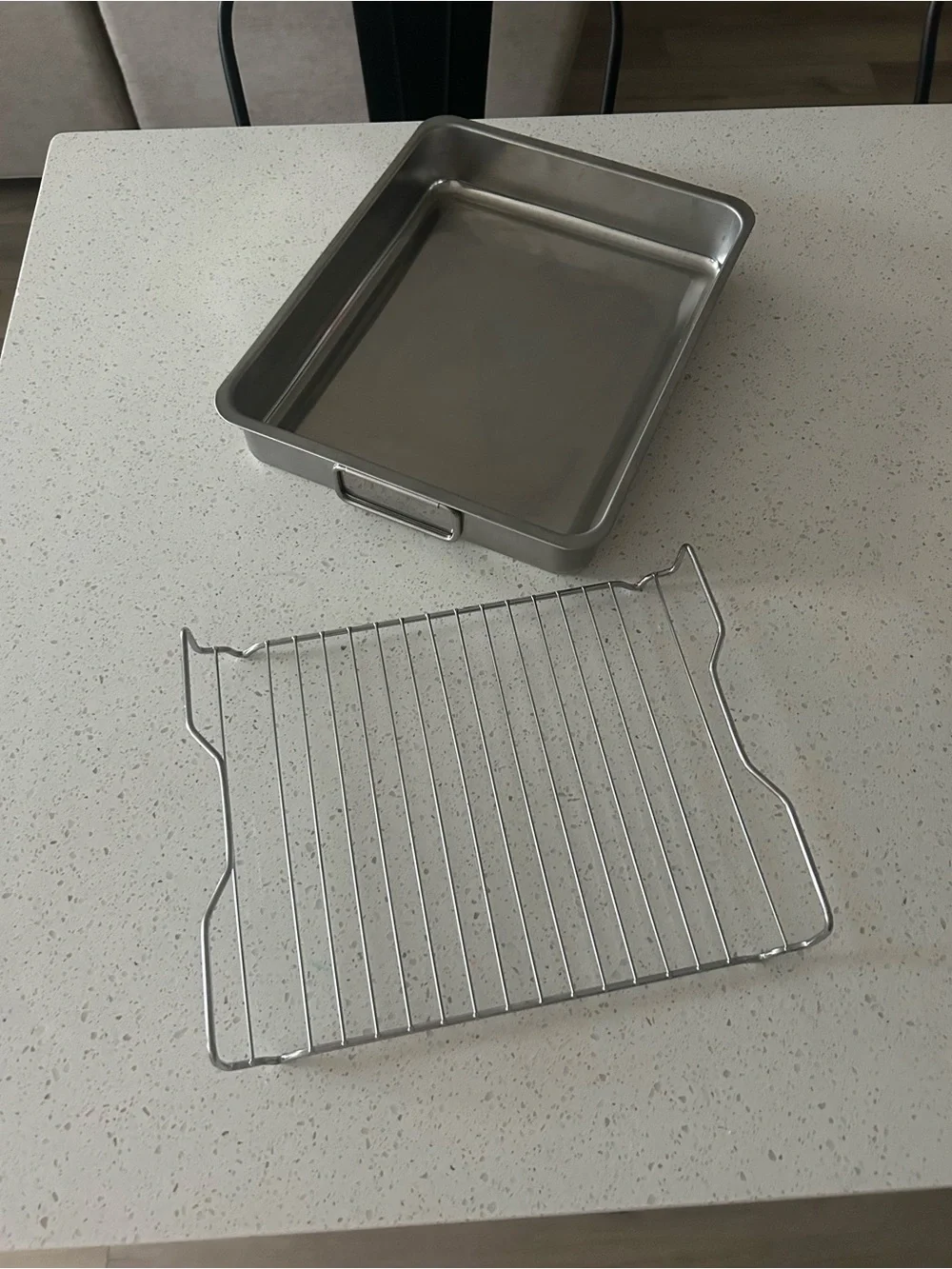 IKEA Stainless Roasting Pan with Removable Rack